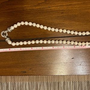 Judith Ripka pearl necklace with magnetic clasp